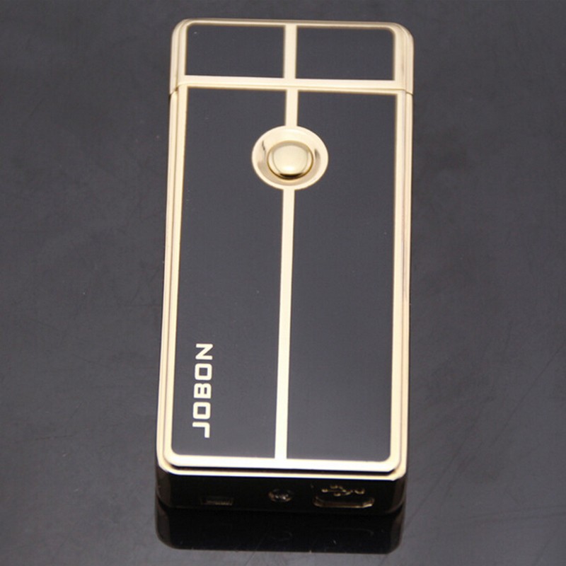 USB Windproof Metal Lighter Ultra-Thin Rechargeable Electronic Gift Box detail 12