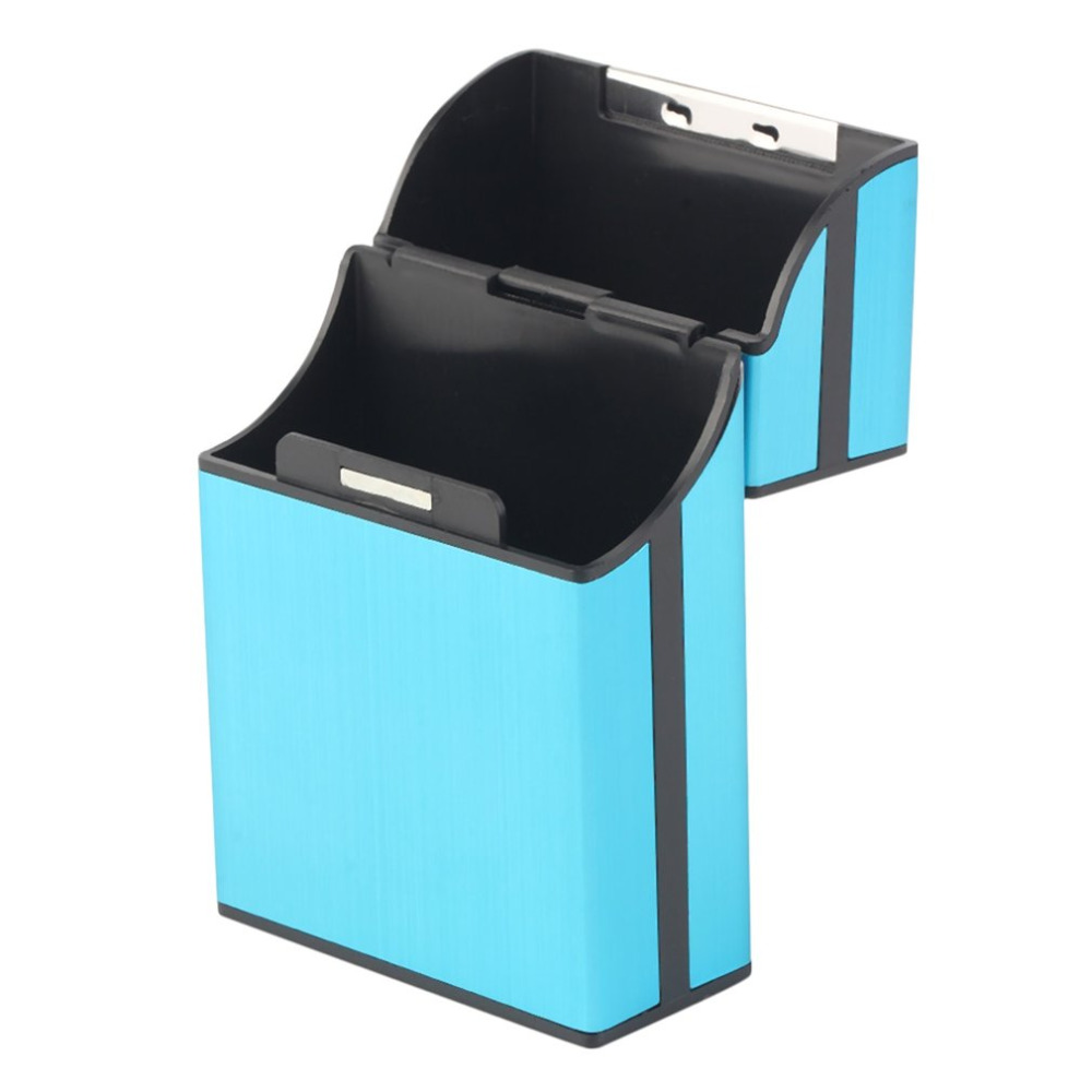 Slim Aluminum Cigarette Case Portable Cigar Tobacco Holder Box for Smoking