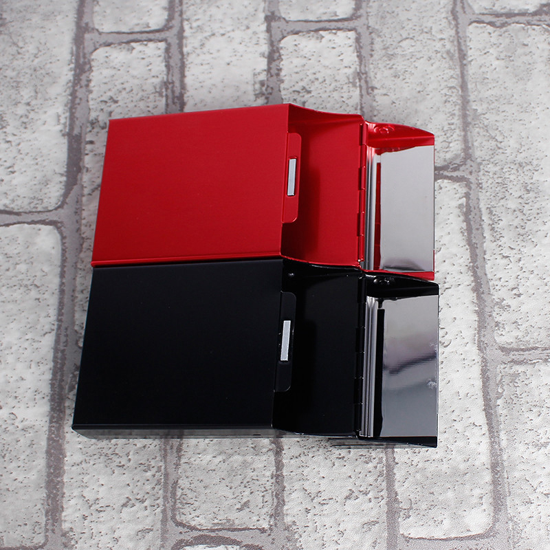 Slim Metal Cigarette Holder Ultra Thin Aluminum Case Creative Gift Box