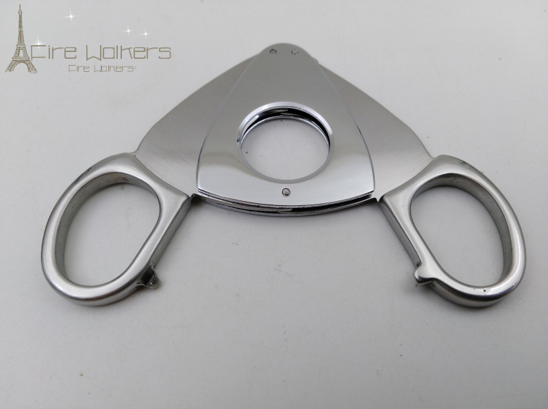 Stainless Steel Dual Functional Cigar Cutter and Scissors for Men