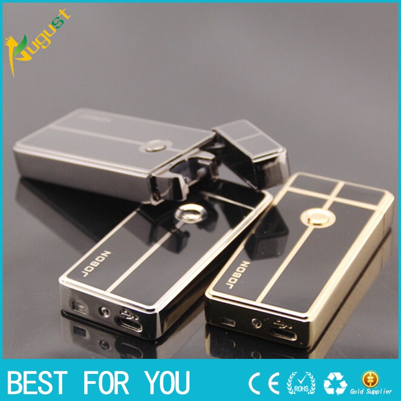 USB Windproof Metal Lighter Ultra-Thin Rechargeable Electronic Gift Box detail 7
