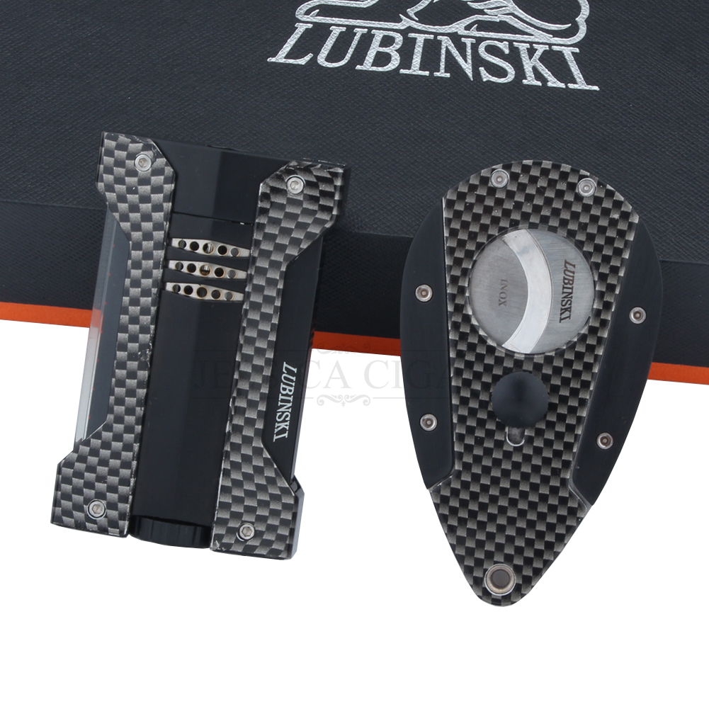LUBINSKI Windproof Lighter Jet Torch with Cutter Gift Set detail 27