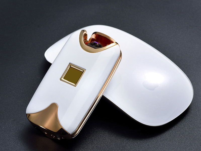 Bright Colors Windproof Plasma Lighter Fingerprint Sensor USB Rechargeable Electronic Lighter detail 8
