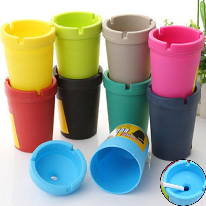 Candy Colors Auto Car Truck Ashtray Double Layer Smoke Cup Holder 2016