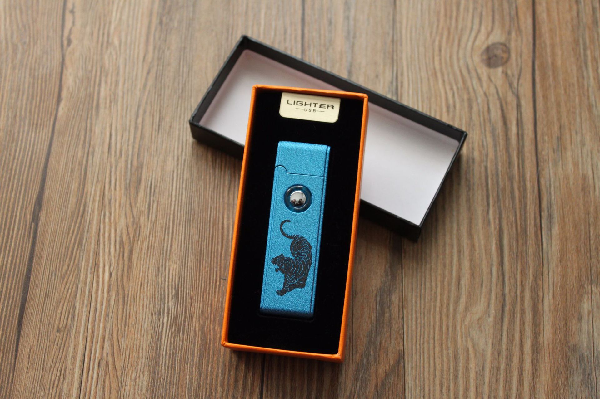 Windproof USB Lighter Double Side Lighting Coarse Tungsten Wire Electronic with Lighting Button detail 14