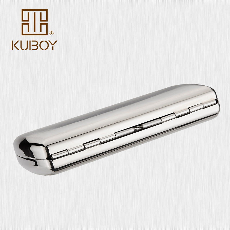 KUBOY Stainless Steel Cigarette Box Nickel Plated 12PCS Smoke Holder KC7-01
