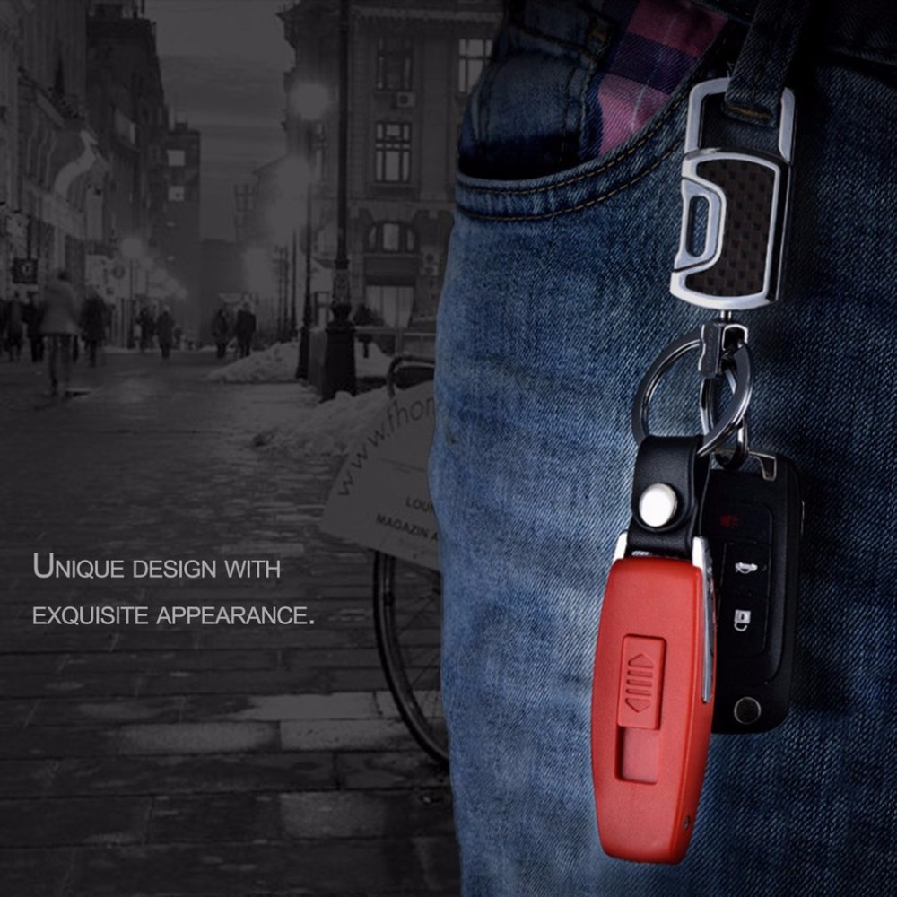 Rechargeable Electronic USB Lighter Keychain 2 Colors Flameless Accessory Gift detail 8