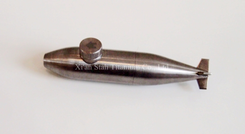 Nuclear Submarine Titanium Snuff Bottle 401 Design 3g Capacity 45g Anti-Leak Easy One Hand Operation