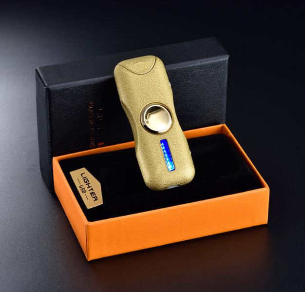 Fingertip Gyro USB Charging Lighter Creative Double Arc Windproof Design detail 5 Fingertip Gyro USB Charging Lighter Creative Double Arc Windproof Design detail 5
