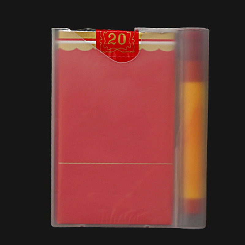 Transparent Plastic Cigarette Holder Portable Tobacco Storage Case Box