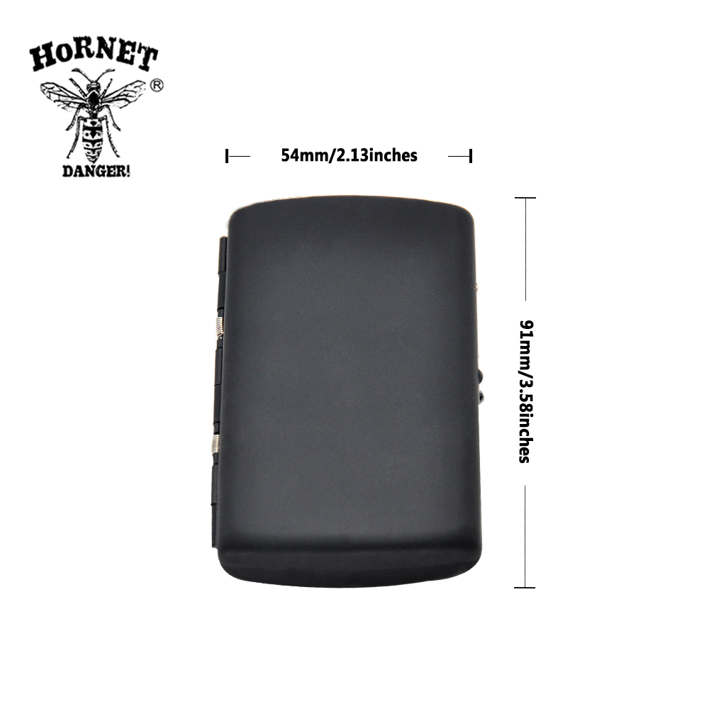 Metal Cigarette Case Silicone Covered Pocket Size Holds 12 Regular Size Cigarettes 85mm 2 Clips