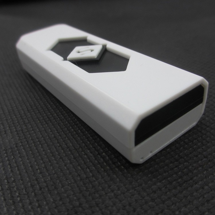 White Electronic USB Rechargeable Flameless Windproof Lighter detail 11