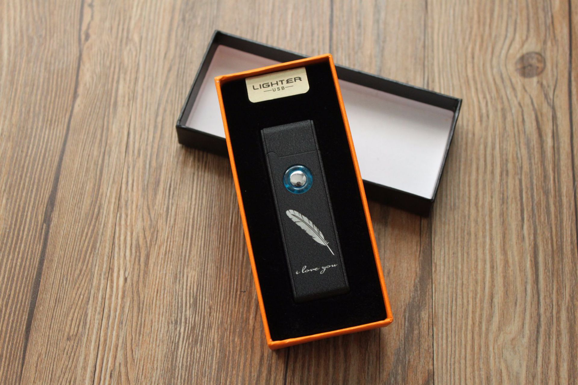 Windproof USB Lighter Double Side Lighting Coarse Tungsten Wire Electronic with Lighting Button detail 19