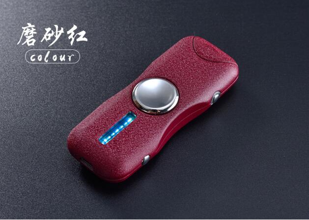 Fingertip Gyro USB Charging Lighter Creative Double Arc Windproof Design - C10