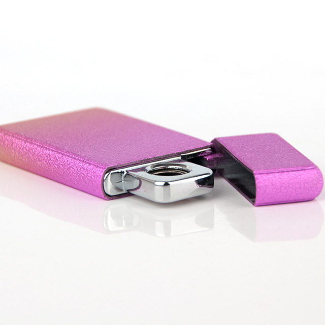Double Side USB Rechargeable Electronic Lighter Ultra-thin Grinding Rechargeable Lighter 2PCS detail 8