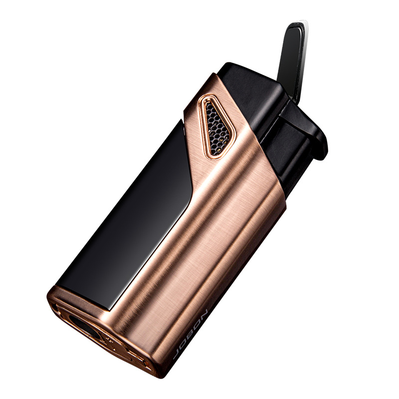 Compact Jet Gas Lighter Windproof Metal Blue Flame 1300°C Torch detail 6