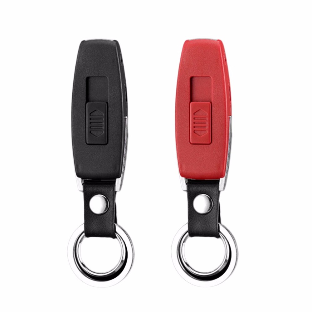 Rechargeable Electronic USB Lighter Keychain 2 Colors Flameless Accessory Gift detail 11