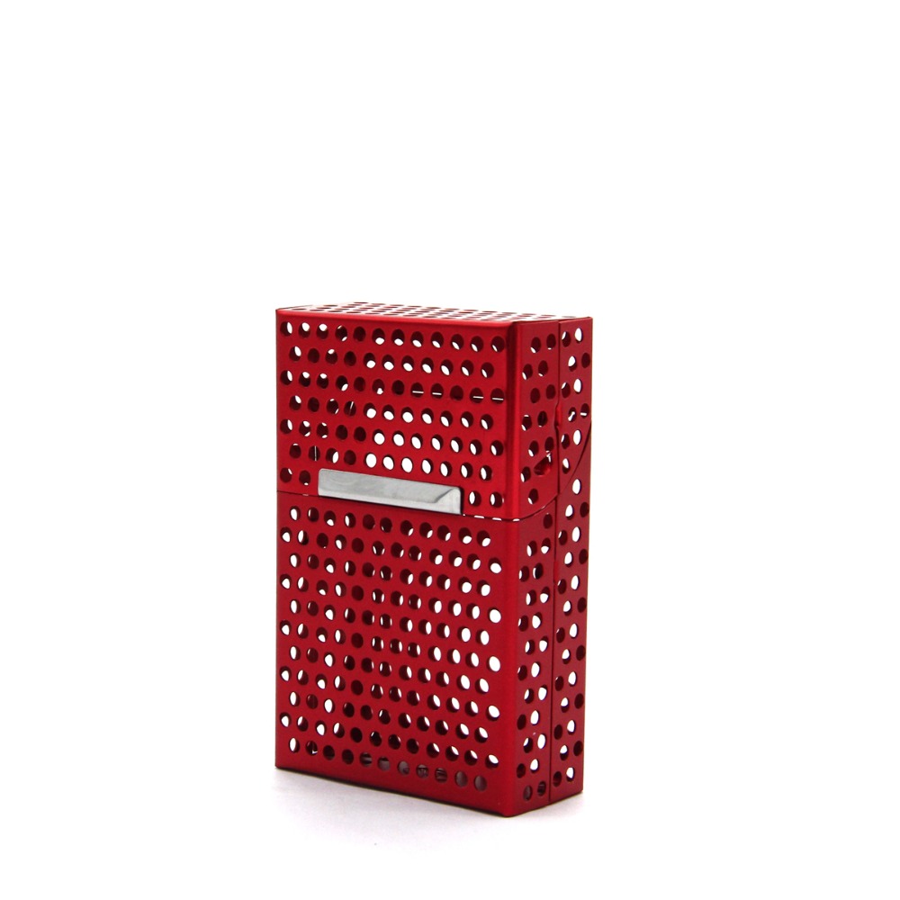 Aluminium Anti-Press Cigarette Protector Holder Case Hollow Design