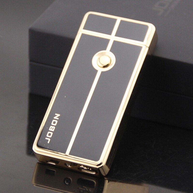 USB Windproof Metal Lighter Ultra-Thin Rechargeable Electronic Gift Box detail 11