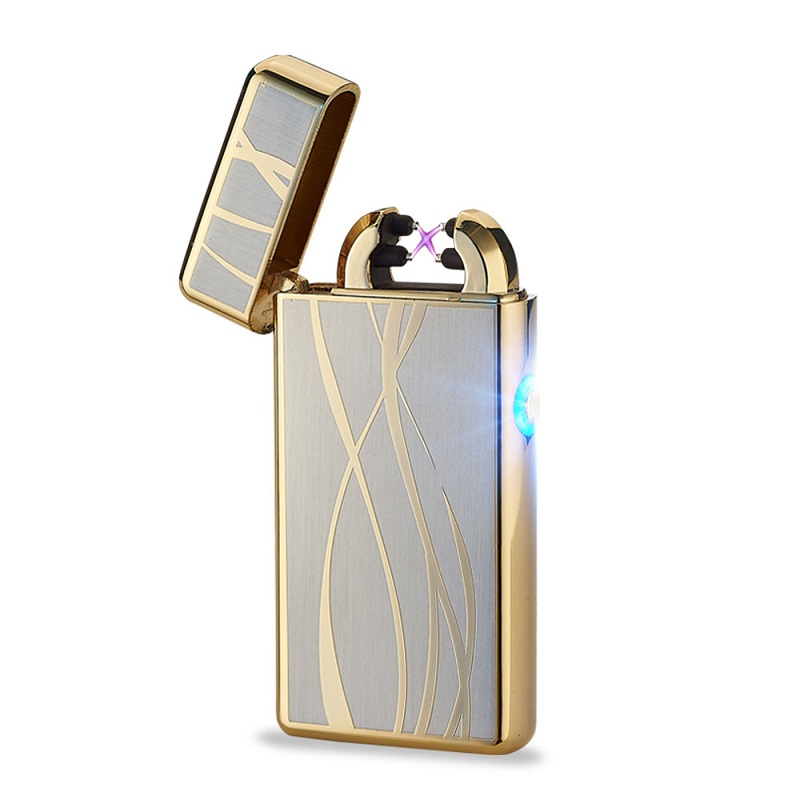 Double Plasma Arc USB Lighter Windproof Electronic Gadget for Men detail 11