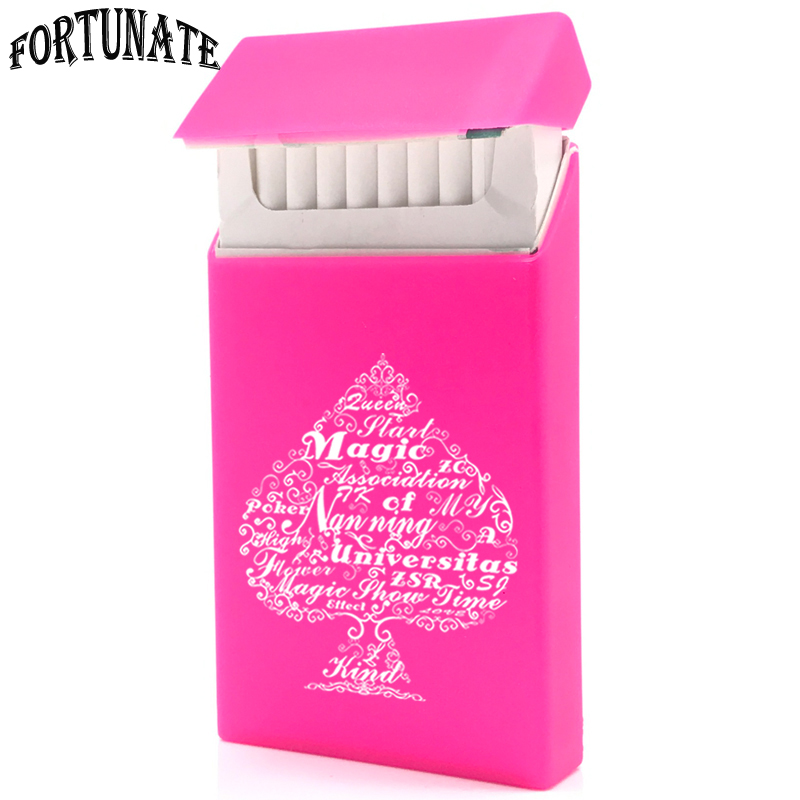 Lady Slim Silicone Cigarette Case Poker Style Rubber Box Sleeve