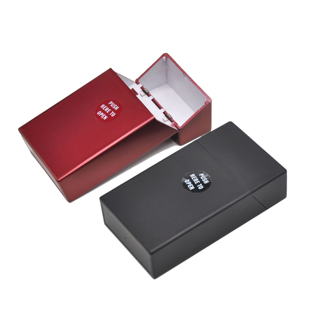 King Size Plastic Cigarette Case Holds 20 Portable Cigarette Box