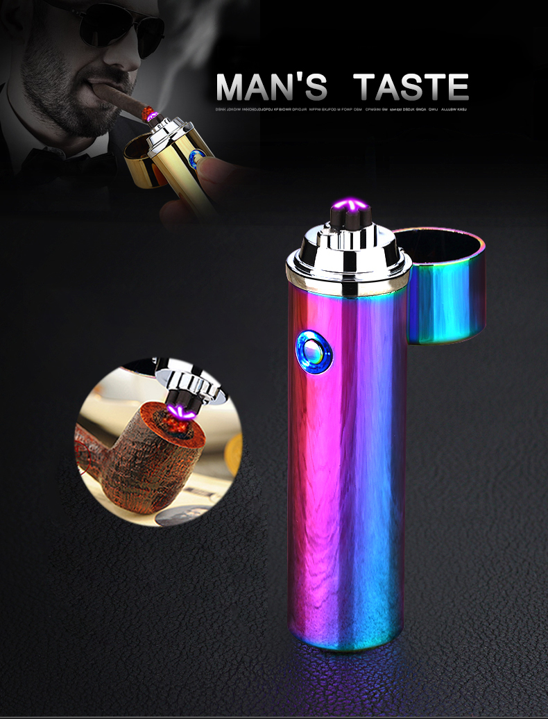 Double Arc Pulse USB Windproof Lighter with Safety Lock detail 10
