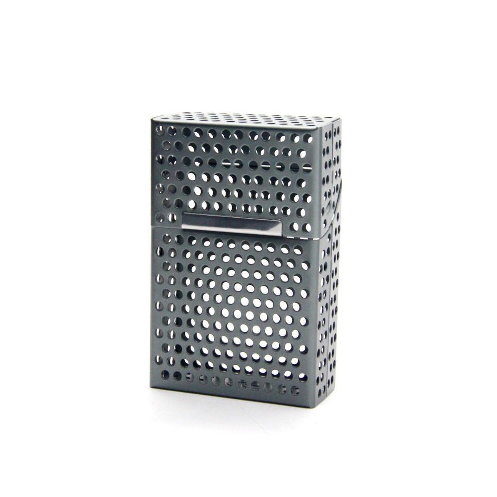 Aluminium Anti-Press Cigarette Protector Holder Case Hollow Design