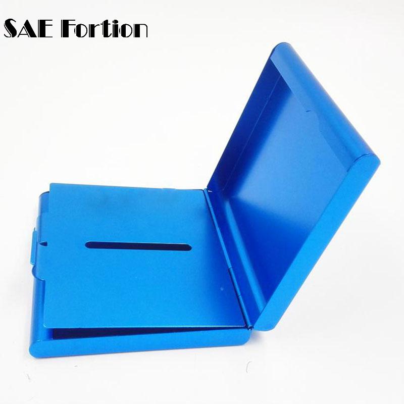 Aluminum Cigarette Case Double Side Flip Open Pocket Holder for 20 Cigarettes XN342