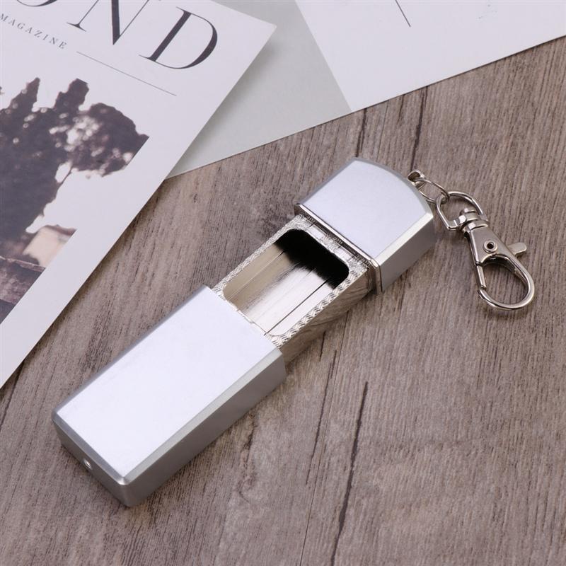 Portable Ashtray with Lid Key Chain Outdoor Pocket Smoking Ash Tray for Travelling