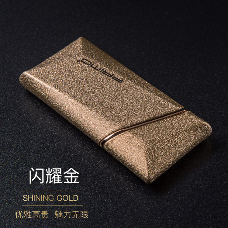 Electronic USB Windproof Lighter Rechargeable Metal Design for Men - A