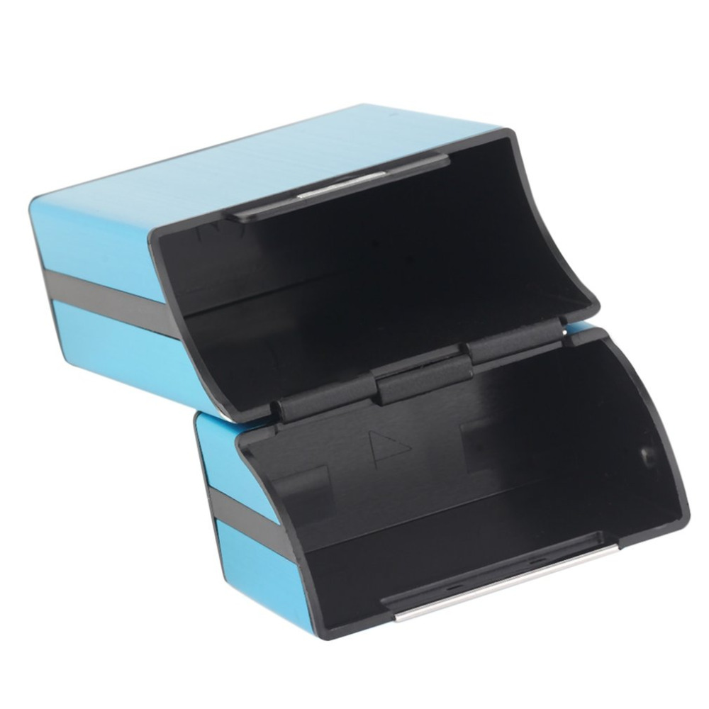 Slim Aluminum Cigarette Case Portable Cigar Tobacco Holder Box for Smoking