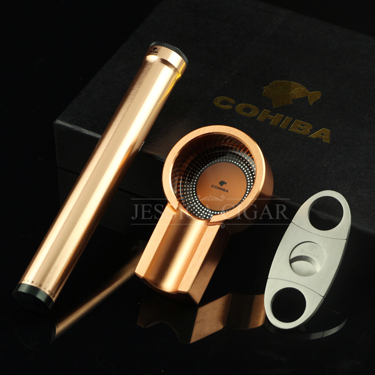 LUBINSKI Metal Windproof Refillable Jet Lighter with Cutter and Gift Box detail 10