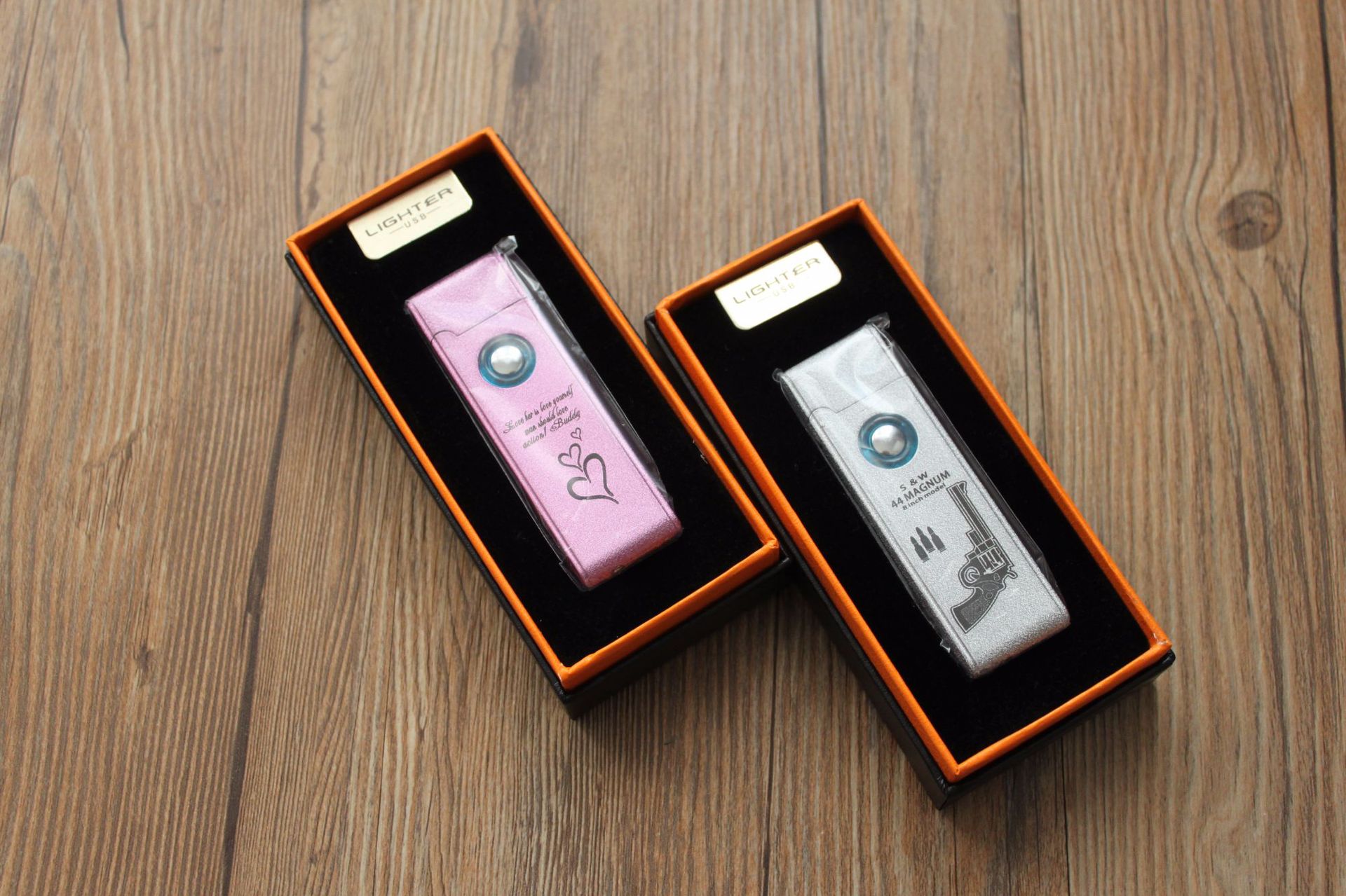 Windproof USB Lighter Double Side Lighting Coarse Tungsten Wire Electronic with Lighting Button detail 10