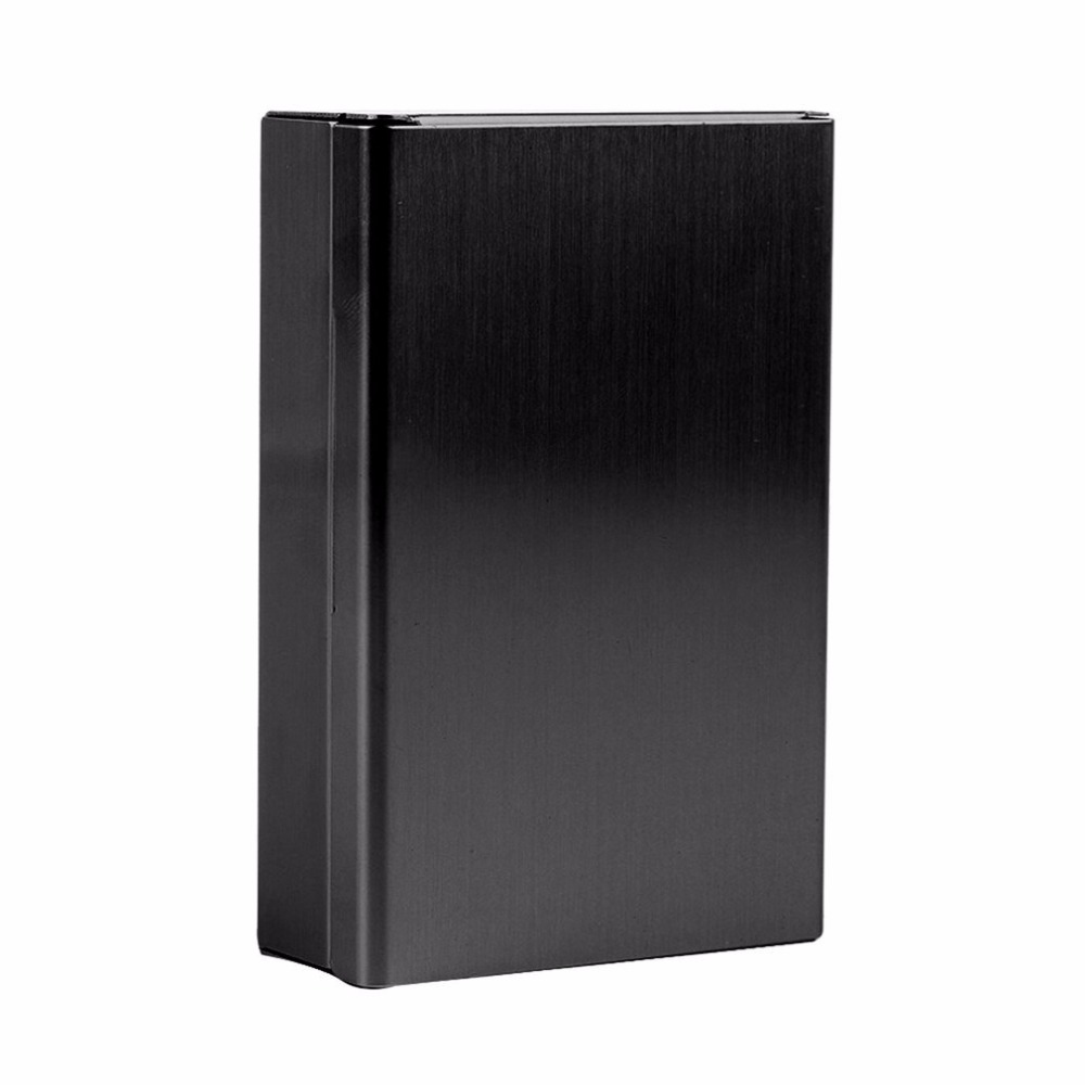 Aluminum Cigarette Storage Box Case Push Open Tobacco Holder Three Color Options
