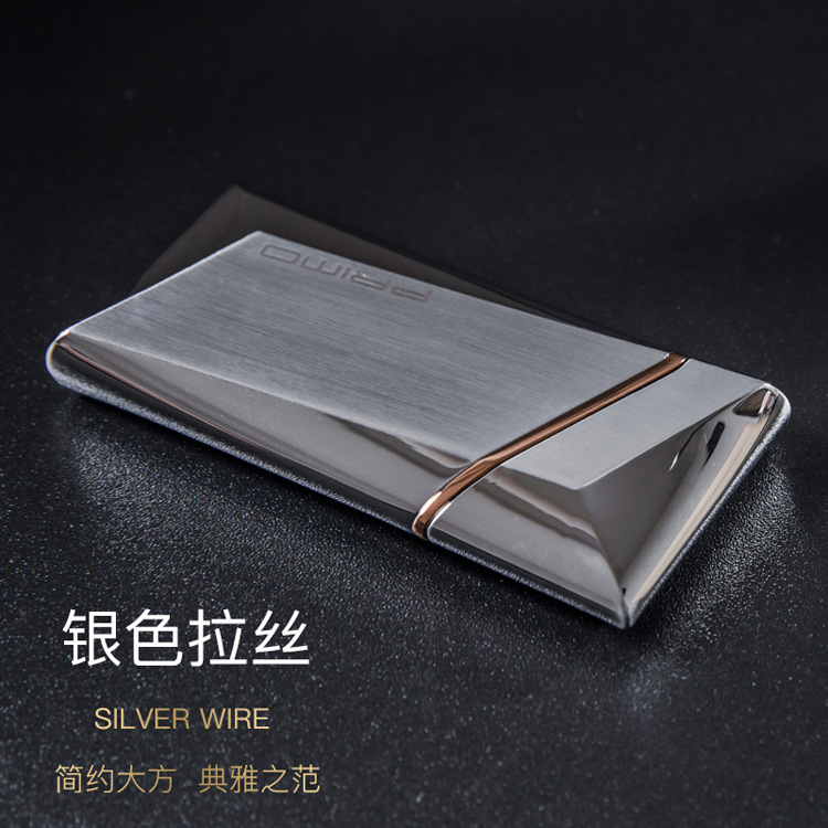 Electronic USB Windproof Lighter Rechargeable Metal Design for Men - E