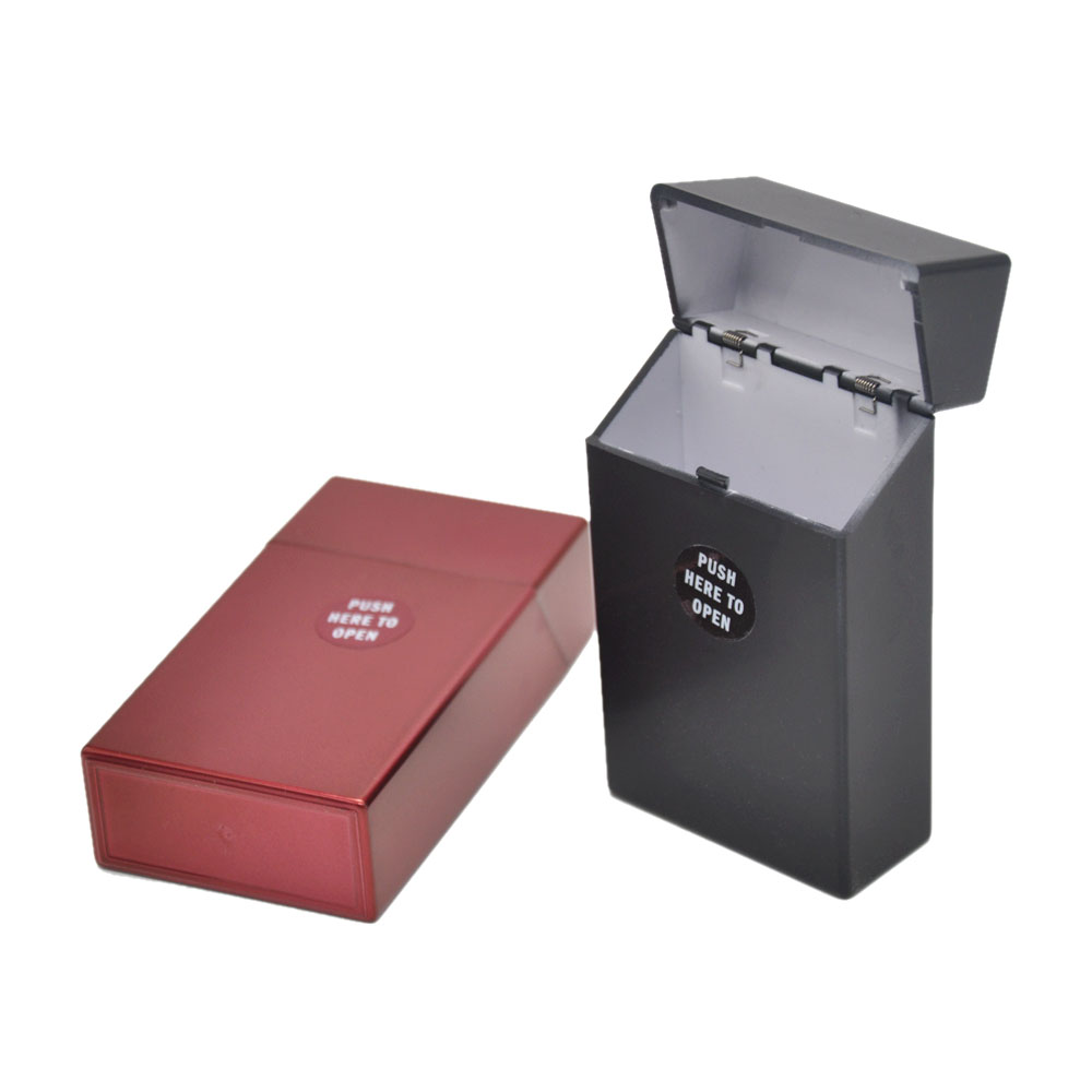 King Size Plastic Cigarette Case Holds 20 Portable Cigarette Box