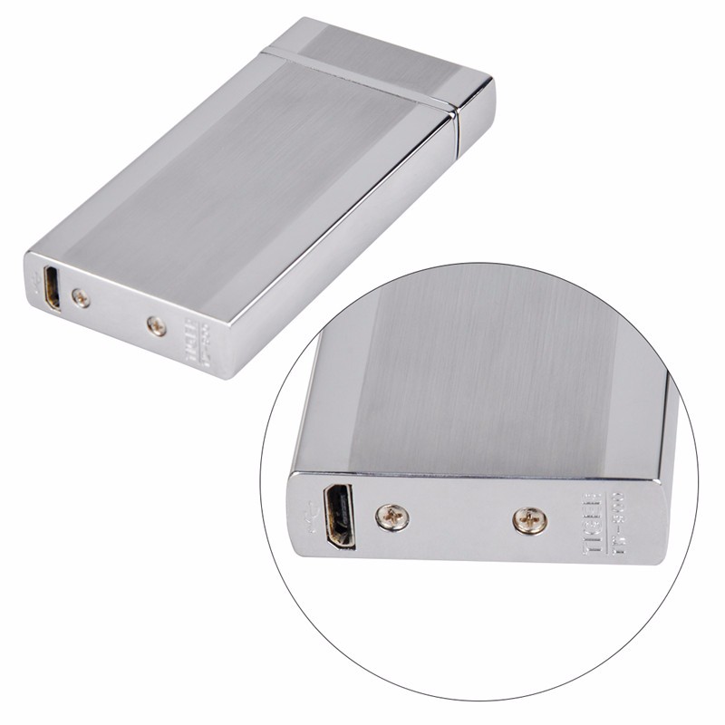 Tiger USB Rechargeable Windproof Electric Lighter Flameless Arc Torch Metal Lighter detail 9