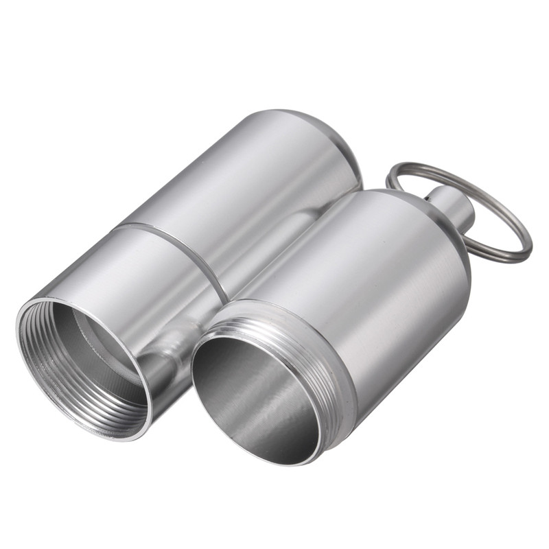 Mini Aluminum Cigarette Case Keychain Storage Box for Cigarettes Pills