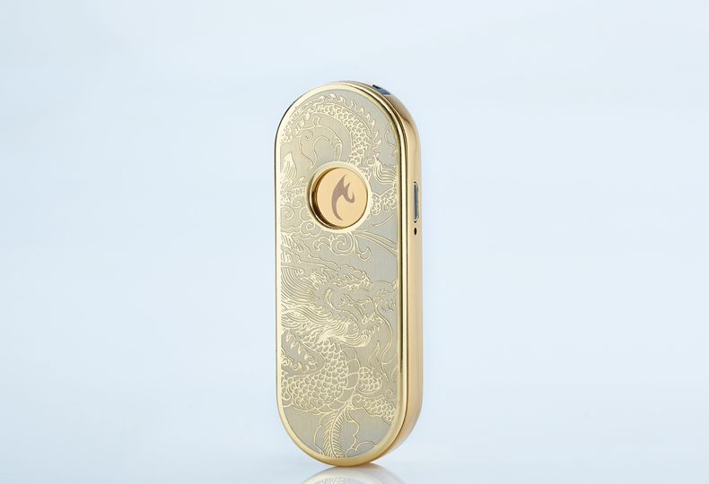 Oval Shape Metal USB Lighter Flameless Lighter 2PCS detail 7