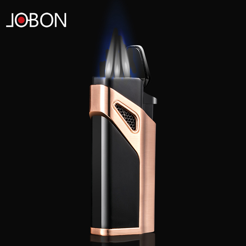 Compact Jet Gas Lighter Windproof Metal Blue Flame 1300°C Torch detail 3