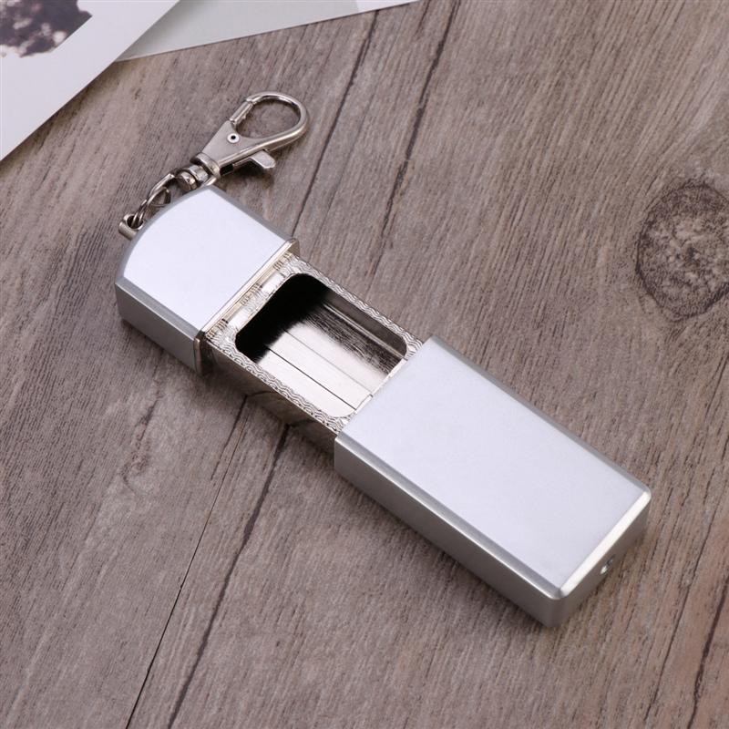 Portable Ashtray with Lid Key Chain Outdoor Pocket Smoking Ash Tray for Travelling