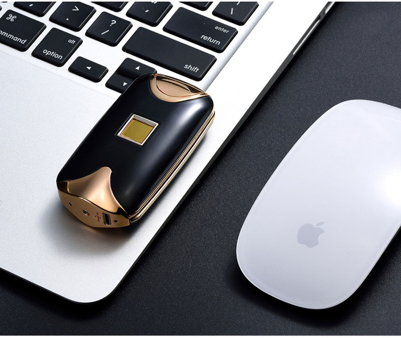 Bright Colors Windproof Plasma Lighter Fingerprint Sensor USB Rechargeable Electronic Lighter detail 10