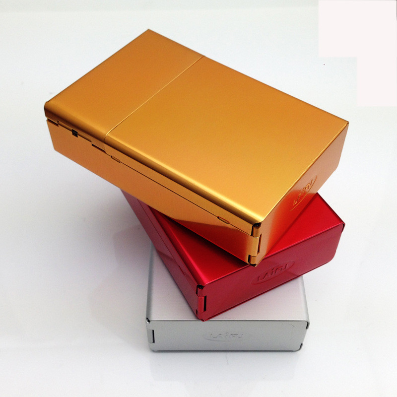 Aluminum Cigarette Case for Men Side Open 20pcs Capacity Tobacco Holder Box YJ125