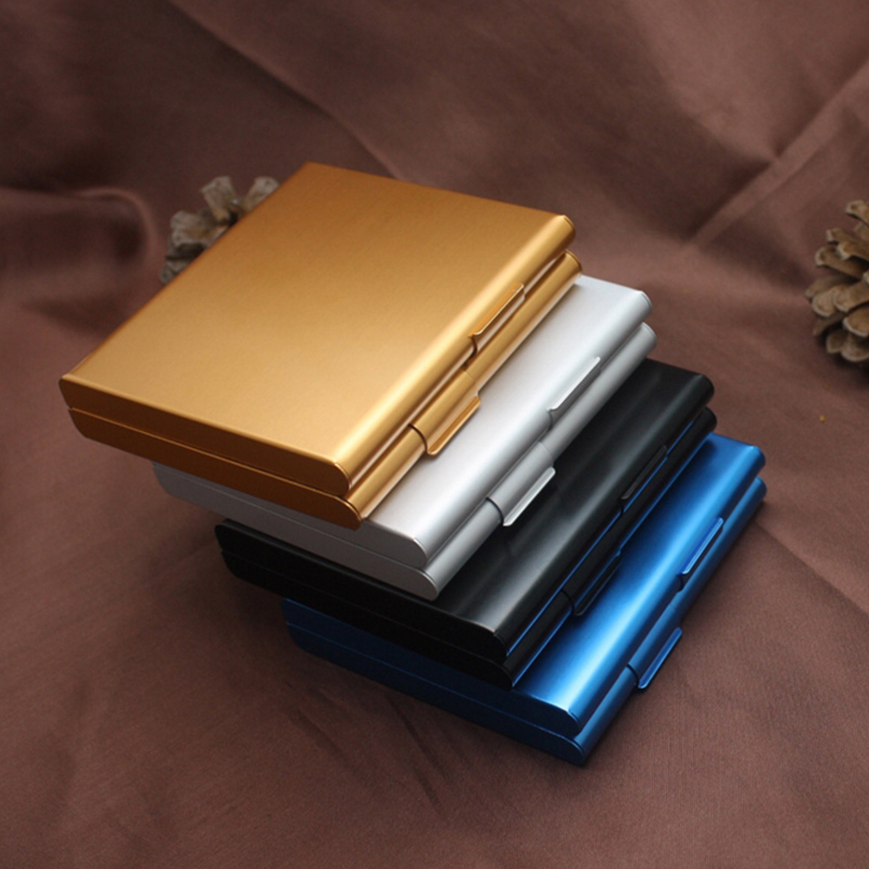 Double Layer Metal Cigarette Case 20 Sticks Holder Creative Design Cigarette Box Gift