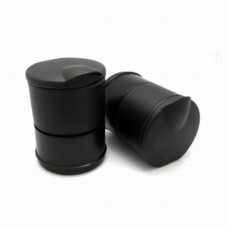 Black LED Portable Car Ashtray Holder for Truck Office Use