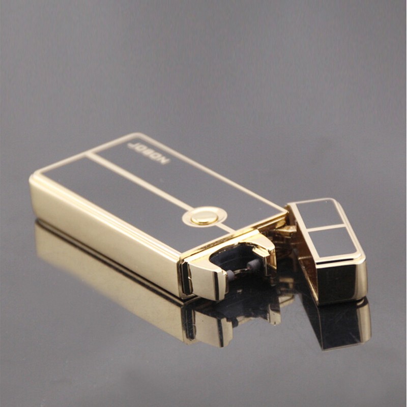 USB Windproof Metal Lighter Ultra-Thin Rechargeable Electronic Gift Box detail 9