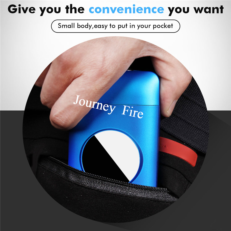 USB Rechargeable Flameless Windproof Acrylic Lighter Case detail 15