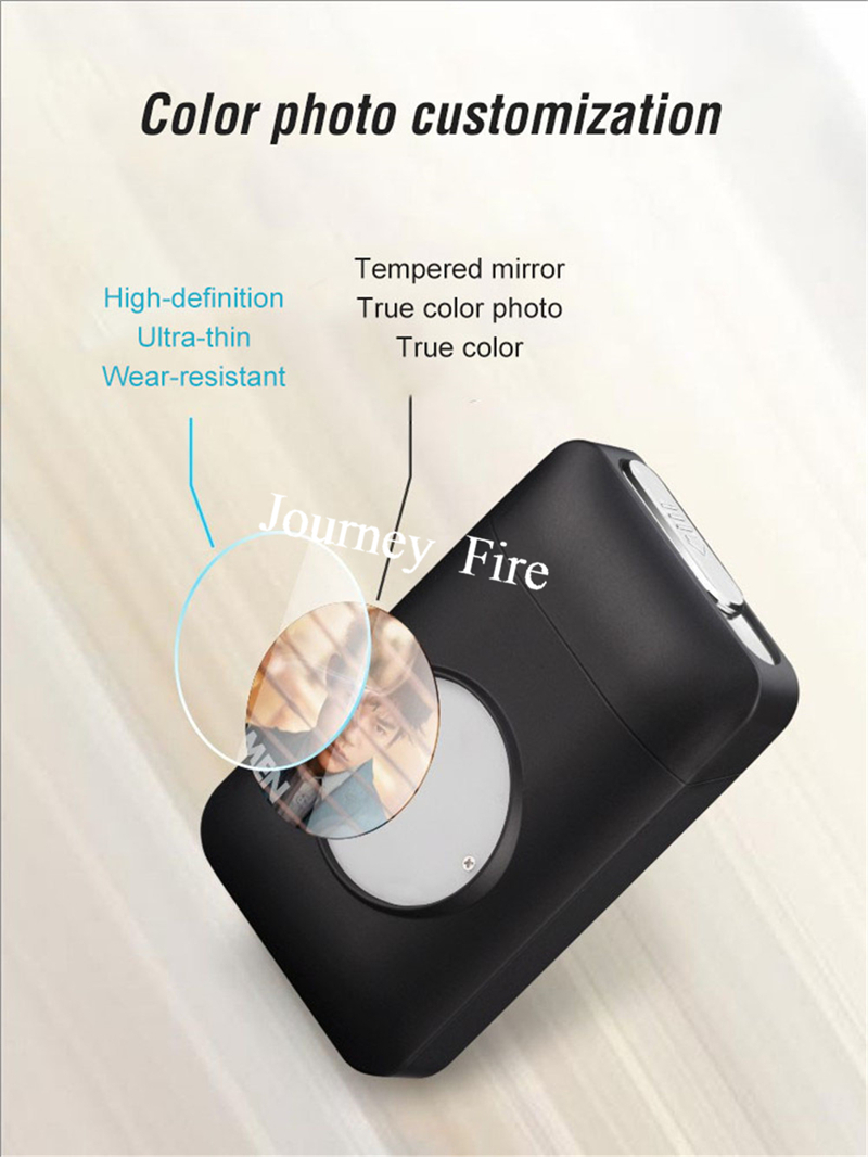 USB Rechargeable Flameless Windproof Acrylic Lighter Case detail 11