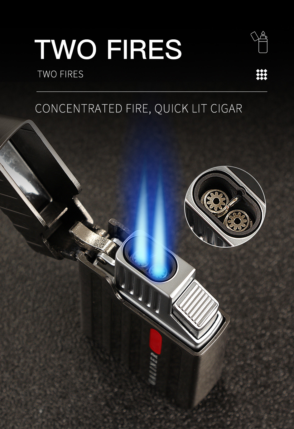 Galiner Jet Torch Lighter and Cutter Set detail 10